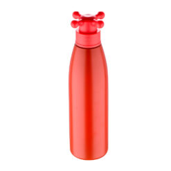 Benetton Home, Single Wall Water Bottle 750ML SS Red W/ Tap LID Rainbow Be, BE-0810-RD-HU