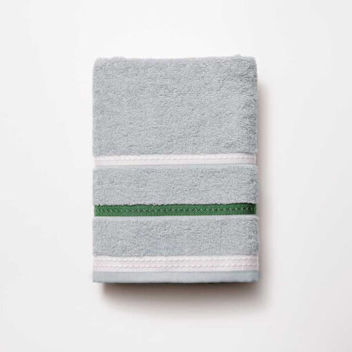 Benetton Home, Hand Towel 50x90cm 450Gms 100& Cotton Grey W/ Stripes Neutral Be, BE-0926-GY-KF