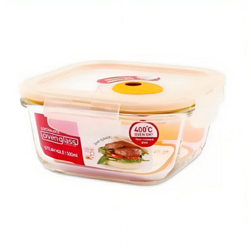Lock&Lock Ovenglass Euro Steam Hole Square 500ML, LLG214T