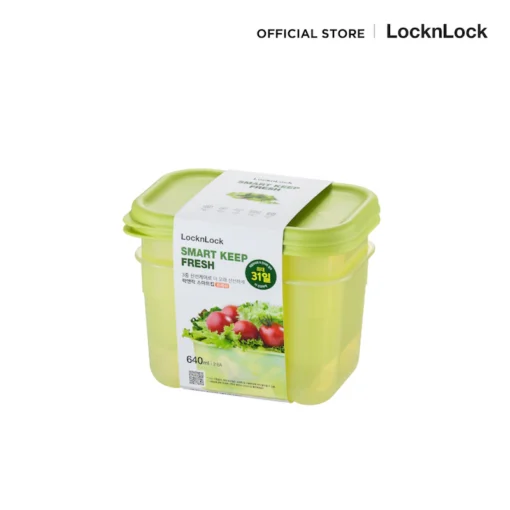LocknLock Fresh Block -640ML-2-piece Sleeve 31 Days Food Saving LLHLE5200NS2