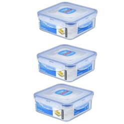 Lock & Lock Food Container W/Shrink Wrap – Set of 3 HPL823SA3