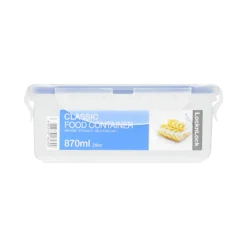 LocknLock HPL823 Food Container, Clear, 870 ml, Square, Plastic