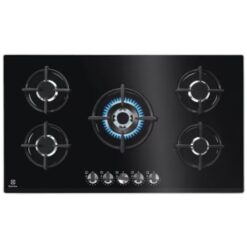 Electrolux 90cm UltimateTaste 700 built-in gas hob with 5 cooking zones KGG95376K