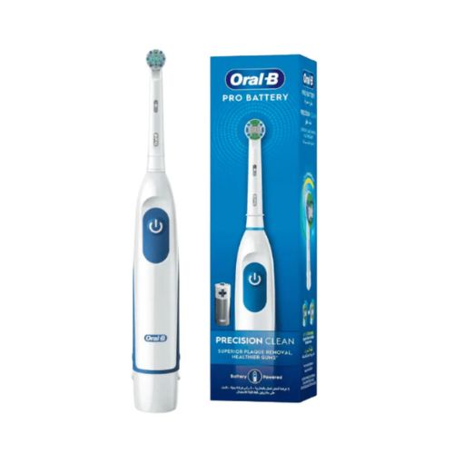 Oral-B Pro Battery Toothbrush Precision Clean Replaceable Brush Head, 2 Batteries (269767)