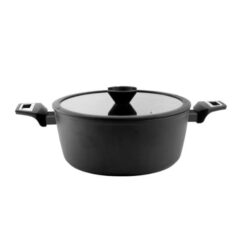 Sogo CACEROLA ALTA CON TAPA DE CRISTAL ALUMINIO FORJADO GOLD SERIES 28cm SS-23180