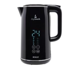 Electric Kettle Digital Temp Control  Stainless Steel Black 1.7L -2200w  SS-7750