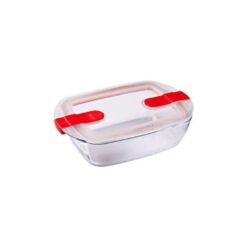 Pyrex Cook & Heat Glass Rectangular Dish With Lid, 1.1L (232279)