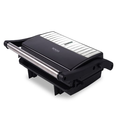 Sandwichera Press & Grill -2 Slice Grill Plates -180º Opening-750w SS-7126