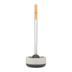 Full Circle Royal Plunge - Bathroom Toilet Plunger with Ceramic Holder