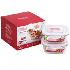 Lock & Lock Euro Glass Container 750ml 2P Set Colorbox (LLG224*2)